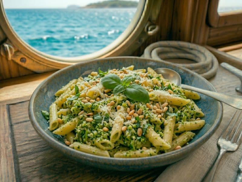 Maritime Broccoli-Pasta „Al Pesto“