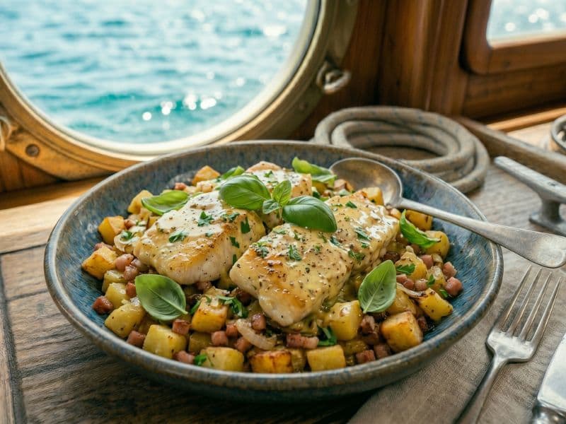 Fischfilet mit Senf-Hollandaise