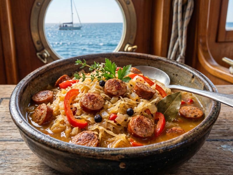 Sauerkrauttopf mit Cabanossi