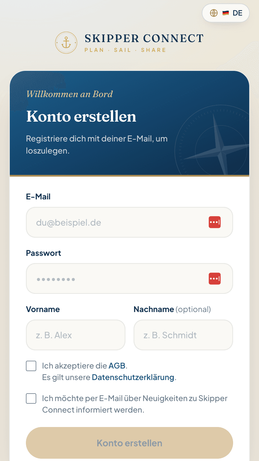 Einladungslink teilen